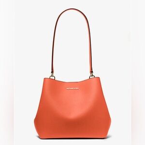 Michael Kors - Pratt medium Orange shoulder bag. Brand New With Tags retail $448